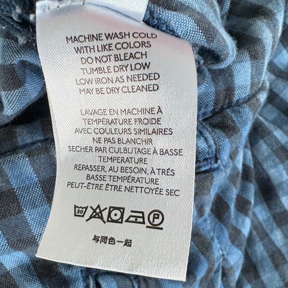 Maeve Anthropologie Pants 2 Granola Check Indie Bleached Cropped Casual Boho - Picture 5 of 8